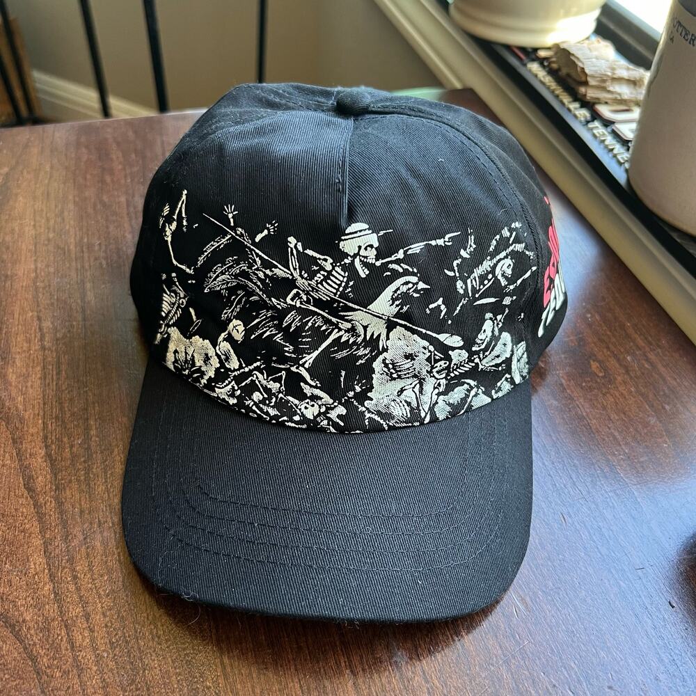 NEW Espolon Tequila Unisex Skeleton rooster Mural baseball cap Hat Adjust Back